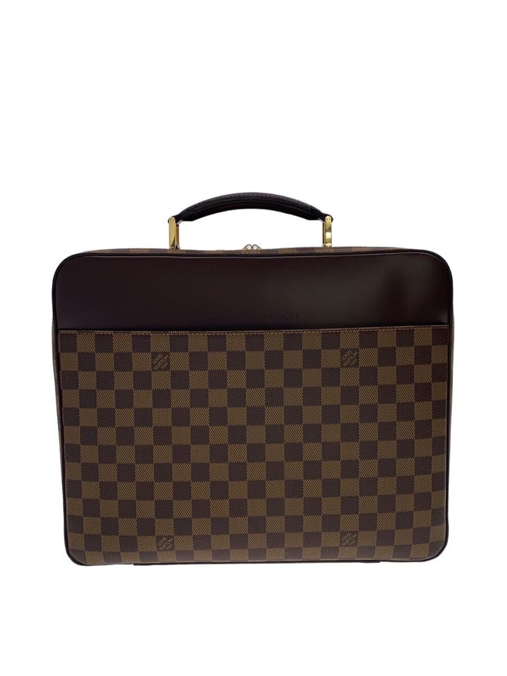 LOUIS VUITTON Porte Ordinateur Savanna Damier Ebene Brown